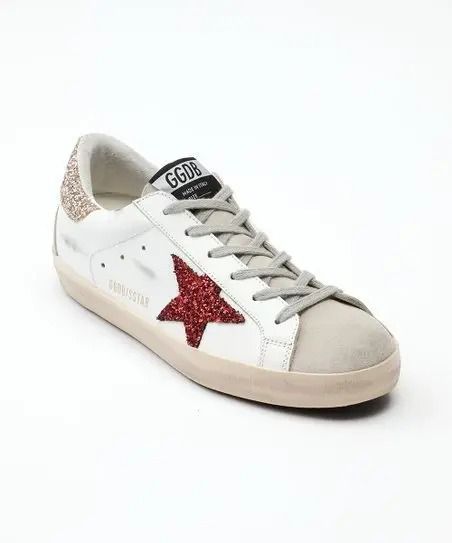 Golden Goose - White red glitter