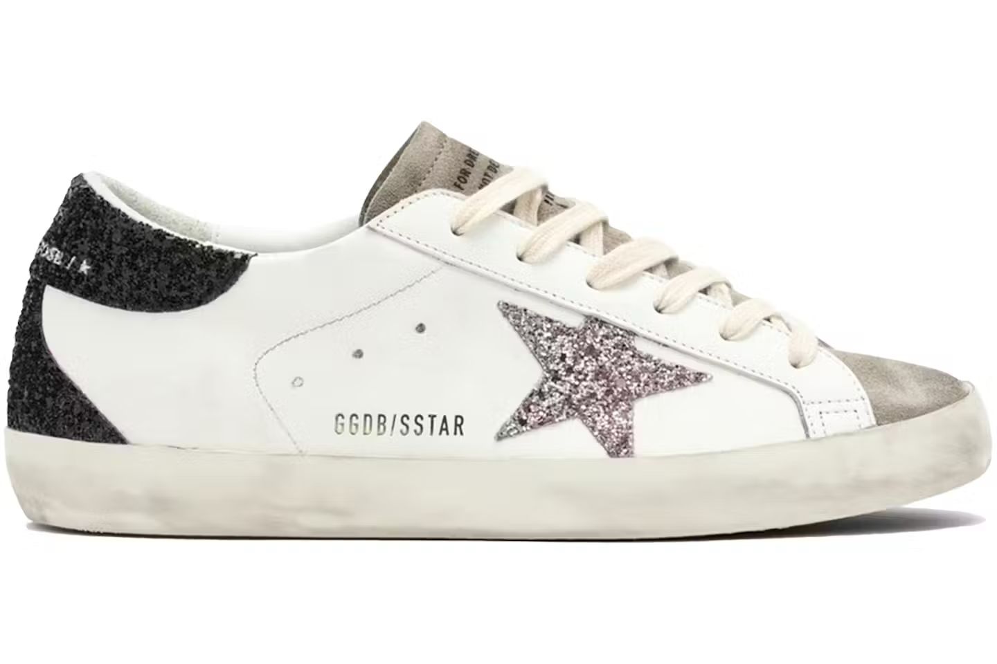 Golden Goose - White black cream glitter