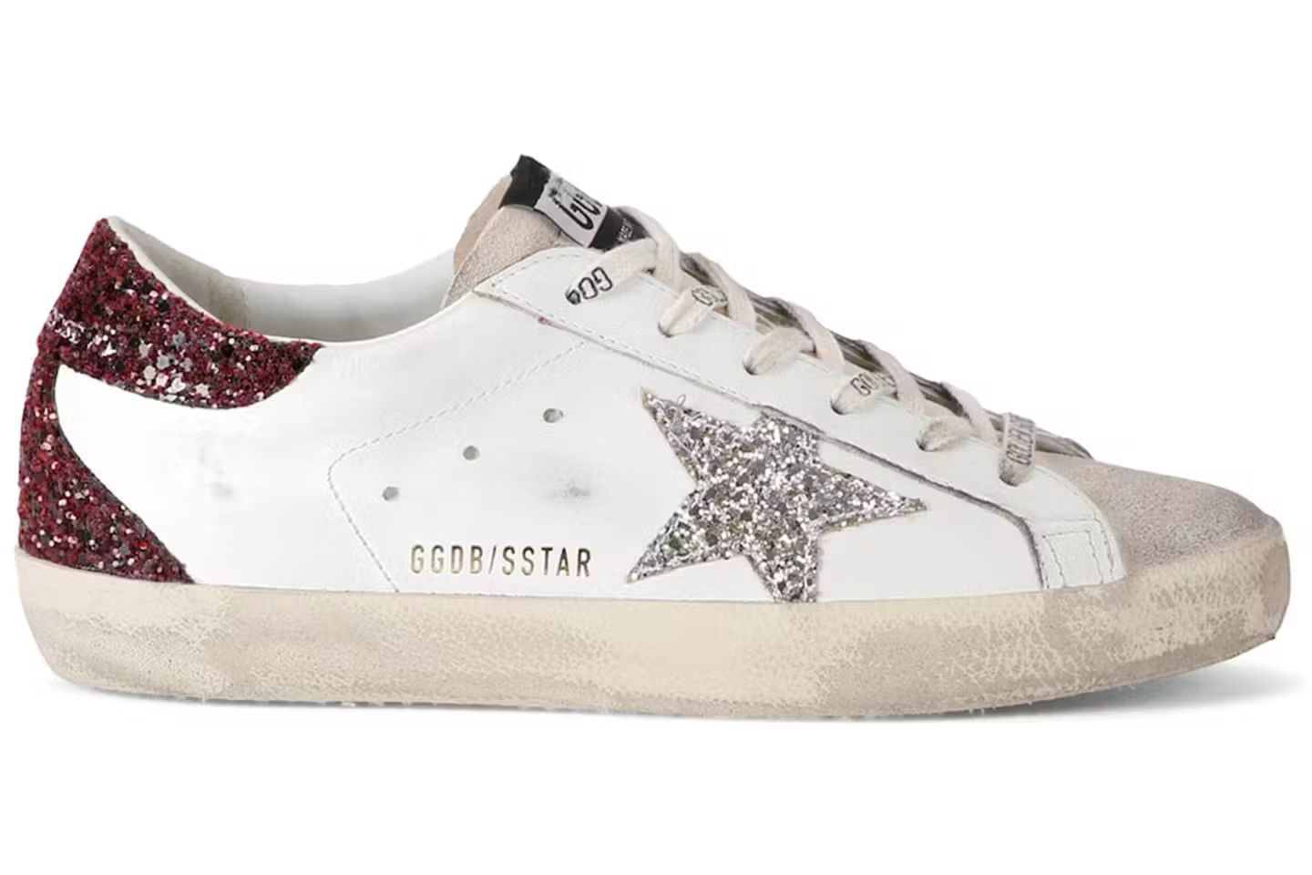 Golden Goose - White bordeaux silver