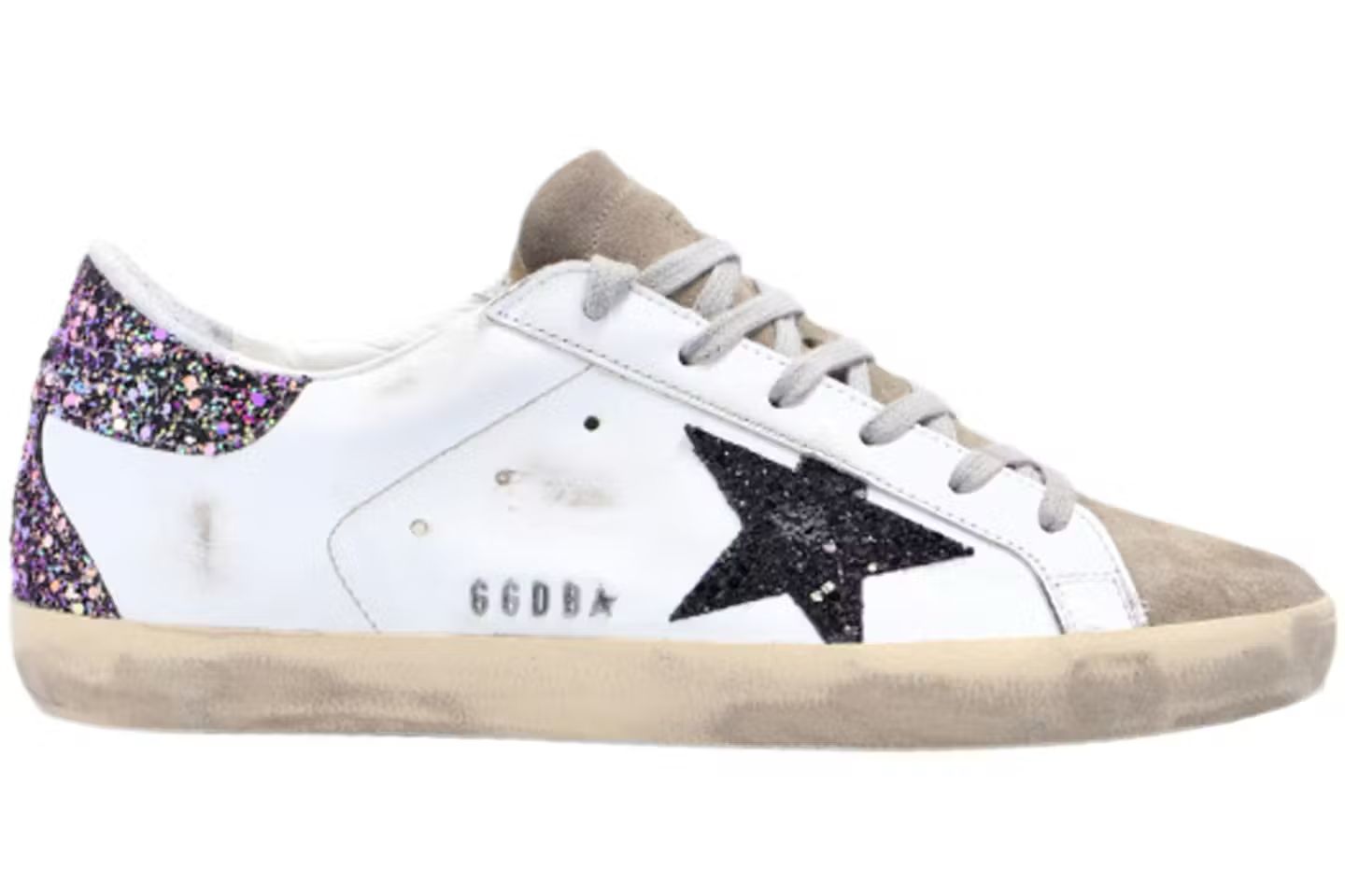 Golden Goose - White black multi glitter